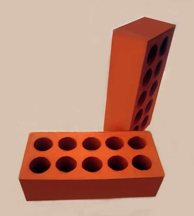 10 Holes Red Facing Brick Merikhipour Tam Brick Co